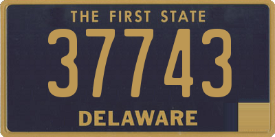 DE license plate 37743