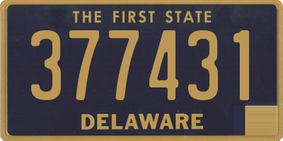 DE license plate 377431