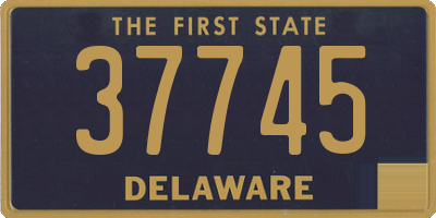 DE license plate 37745