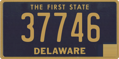 DE license plate 37746