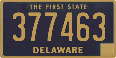 DE license plate 377463