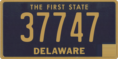 DE license plate 37747