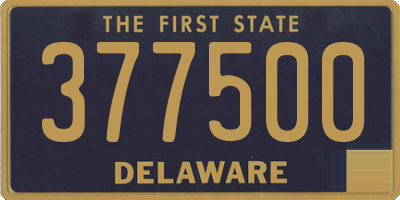 DE license plate 377500