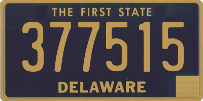 DE license plate 377515