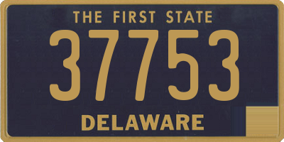 DE license plate 37753