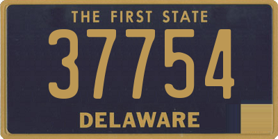DE license plate 37754