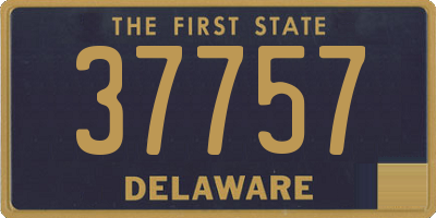 DE license plate 37757