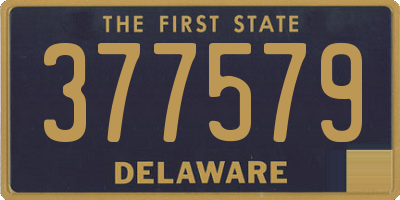 DE license plate 377579