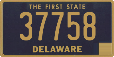 DE license plate 37758