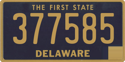 DE license plate 377585