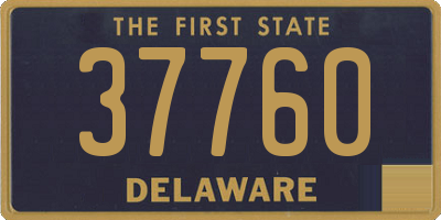 DE license plate 37760