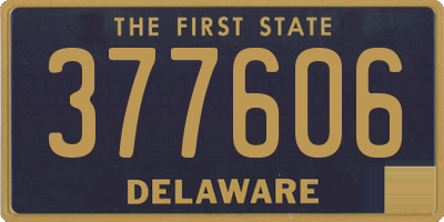 DE license plate 377606
