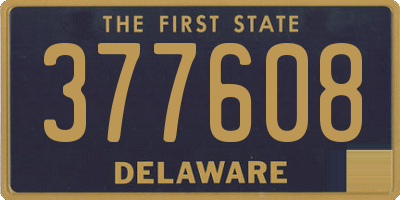 DE license plate 377608