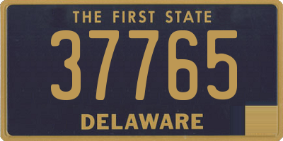 DE license plate 37765