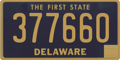 DE license plate 377660