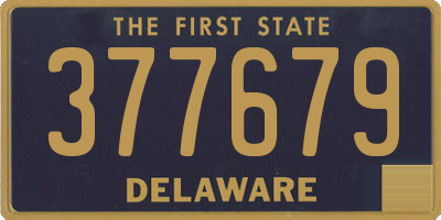 DE license plate 377679