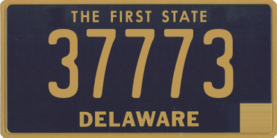 DE license plate 37773