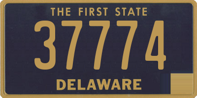 DE license plate 37774