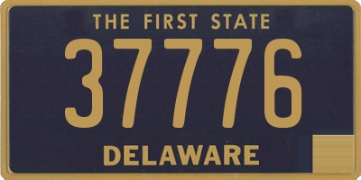 DE license plate 37776