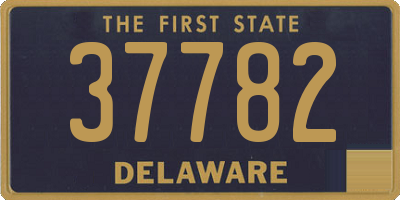 DE license plate 37782