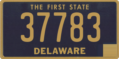 DE license plate 37783