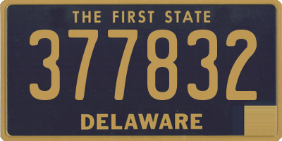 DE license plate 377832