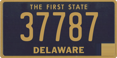 DE license plate 37787