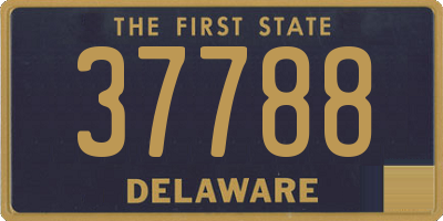 DE license plate 37788