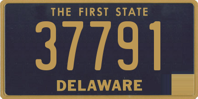 DE license plate 37791