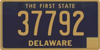 DE license plate 37792