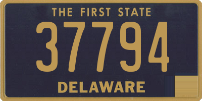 DE license plate 37794