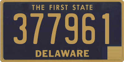 DE license plate 377961