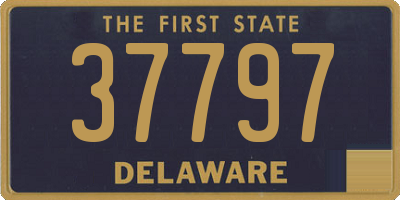 DE license plate 37797