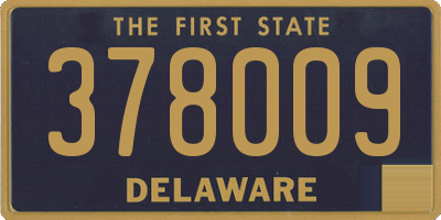 DE license plate 378009