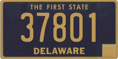 DE license plate 37801