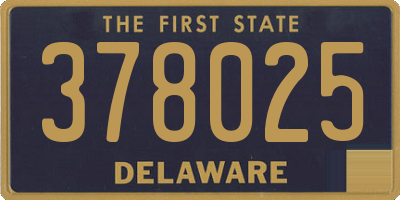 DE license plate 378025