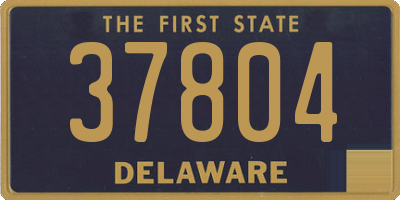 DE license plate 37804