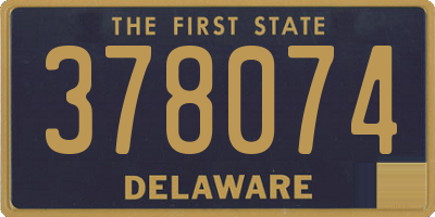 DE license plate 378074