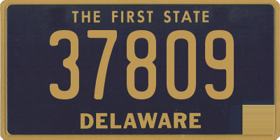 DE license plate 37809