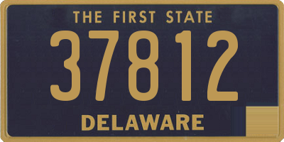 DE license plate 37812