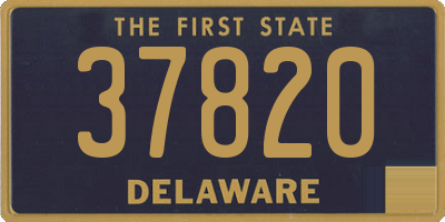 DE license plate 37820