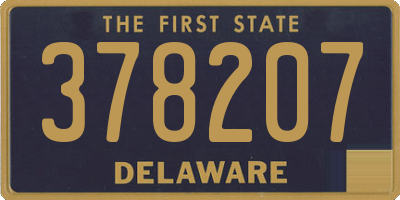 DE license plate 378207