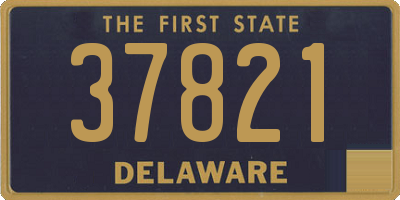 DE license plate 37821