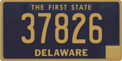 DE license plate 37826