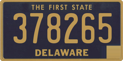 DE license plate 378265