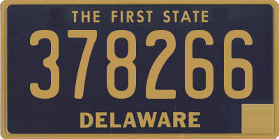 DE license plate 378266