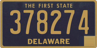 DE license plate 378274