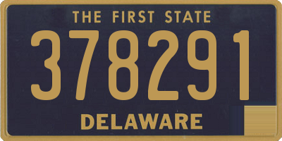 DE license plate 378291
