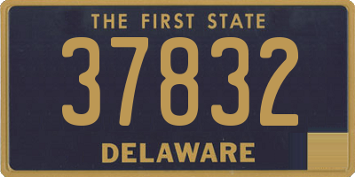 DE license plate 37832