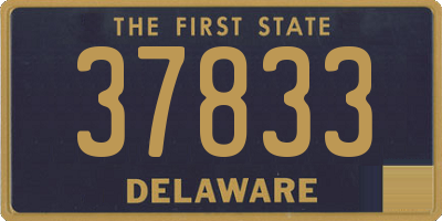 DE license plate 37833